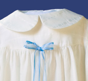 Deisis-collection, paradise gown with linen collar, with beautiful fall