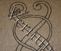 Matrona-collection, Dragon,  sword decoration, Finnish viking age