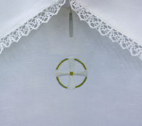 rarim-collection Christening bonnet in Bruxelles lace
